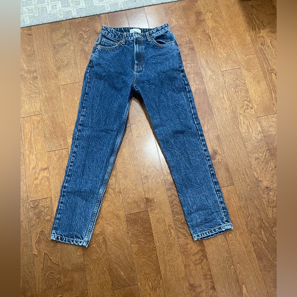 Zara Dark Blue Denim Jeans